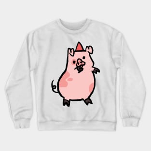 Cute Piggy Dancing Hard Crewneck Sweatshirt